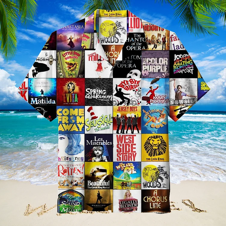 Broadway Musical Puzzle | Unisex Hawaiian Shirt