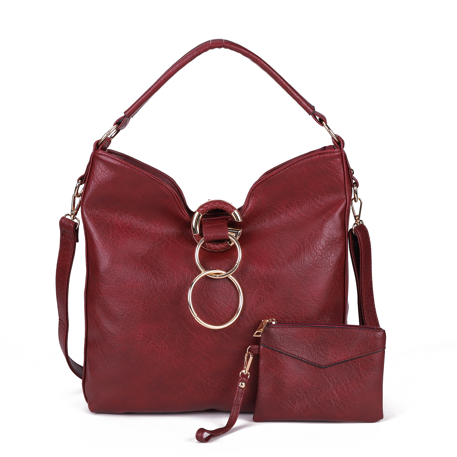 Solid Color Premium Textured Ladies Tote