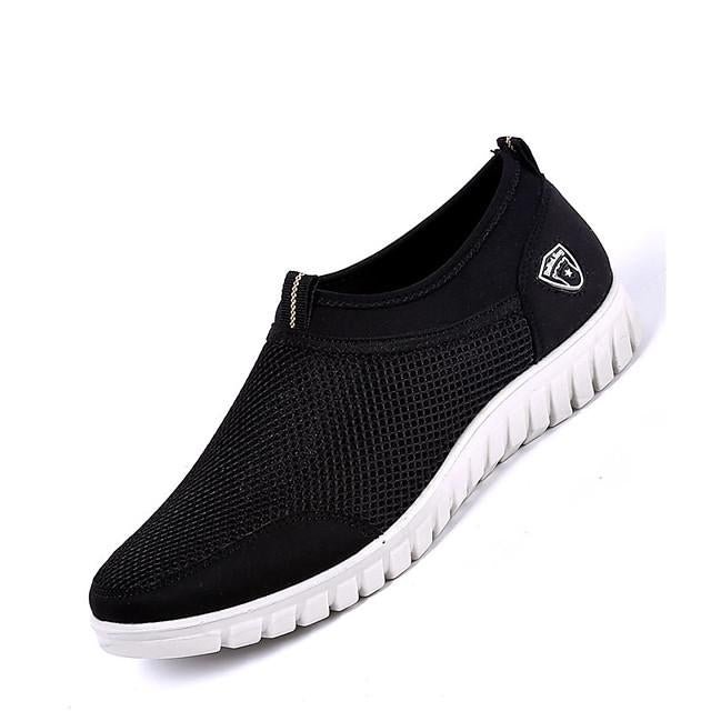 Men's Summer / Fall Sporty / Casual Daily Office & Career Loafers & Slip-Ons Mesh Non-Slipping Wear Proof Black / Blue / Beige
