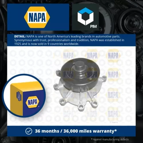 Water Pump fits JEEP CHEROKEE KJ 3.7 01 to 08 EKG Coolant NAPA 53020873AB New Parts