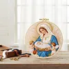 Mary With Angels-DIY Embroidery Kit with Pattern Cotton Threads Needles Hoop 30*30cm