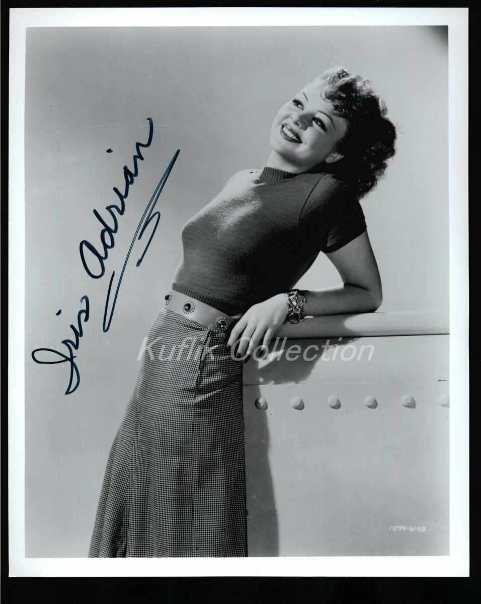 Iris Adrian - Signed Vintage Celebrity Autograph Photo Poster painting