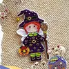 Witch DIY Cross Stitch Kit 14CT Thread Art Needlework Fridge Magnets 7x11cm tapestrymarket