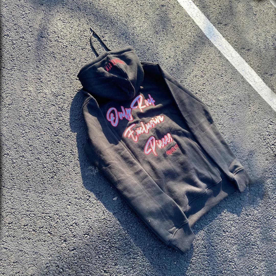 Skull casual street home sports plus fleece hoodie