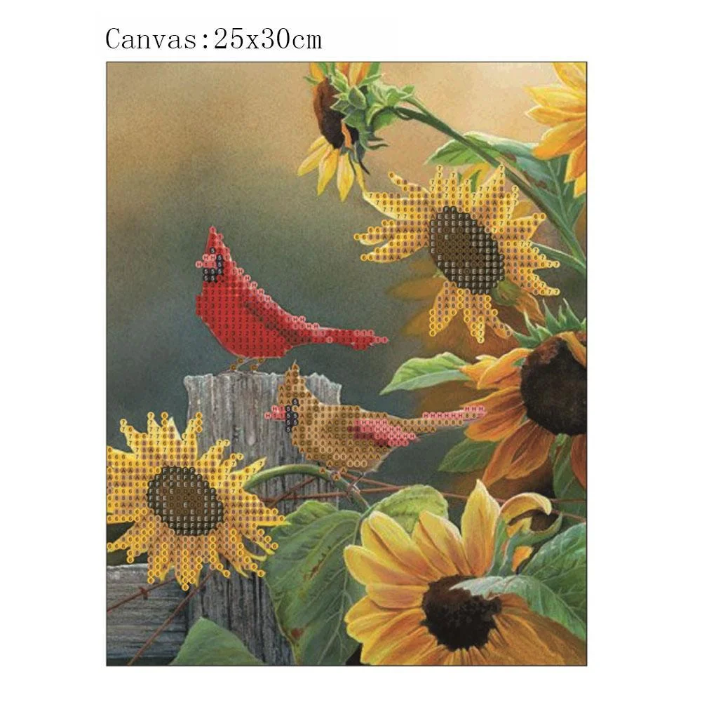 5D DIY Diamond Painting - Round Drill - Birds