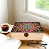5D DIY Diamond Painting Handmade Wood Storage Box Crystal Storage Case (Mandala)