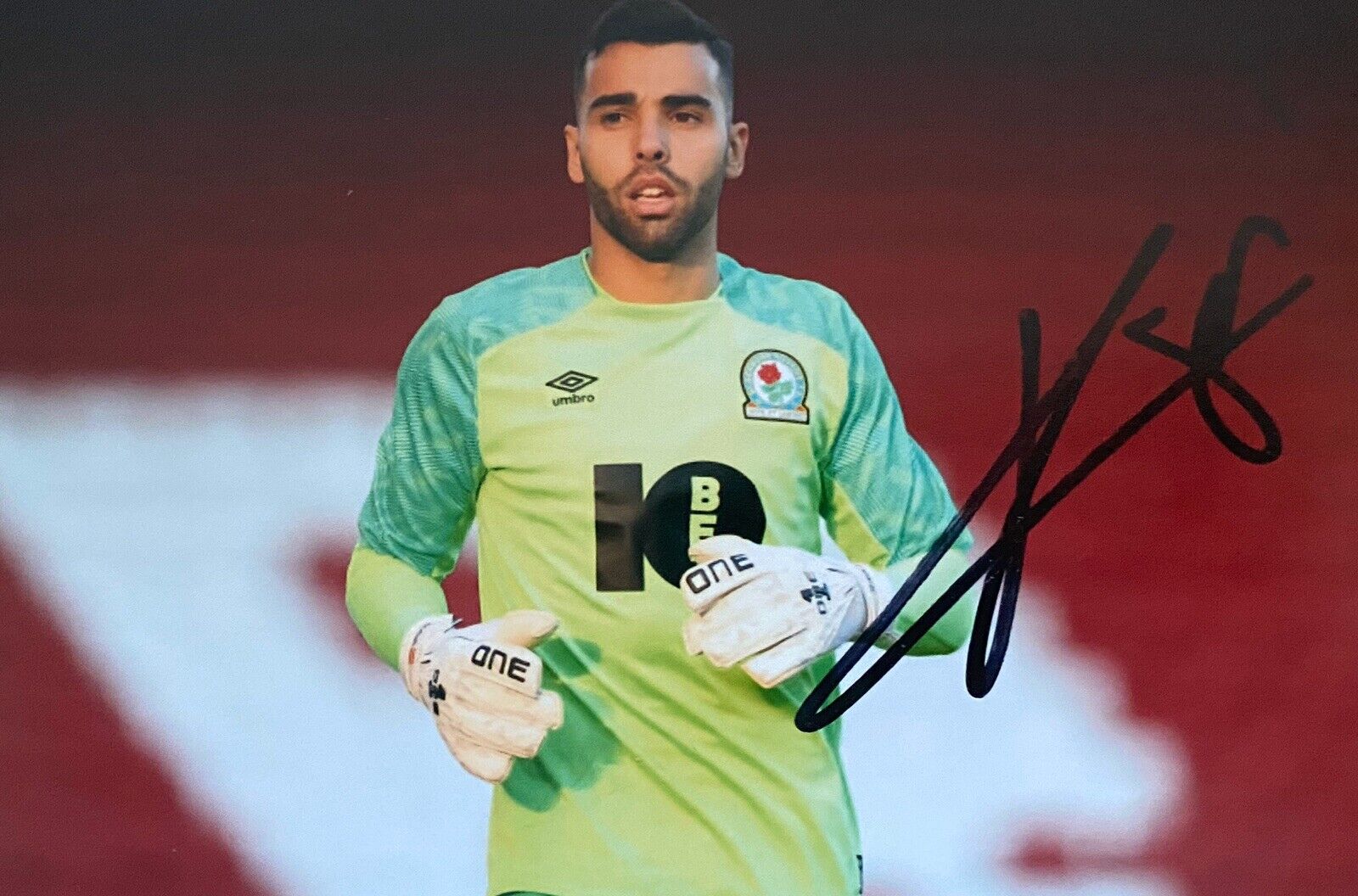 David Raya Genuine Hand Signed 6X4 Photo Poster painting - Blackburn Rovers