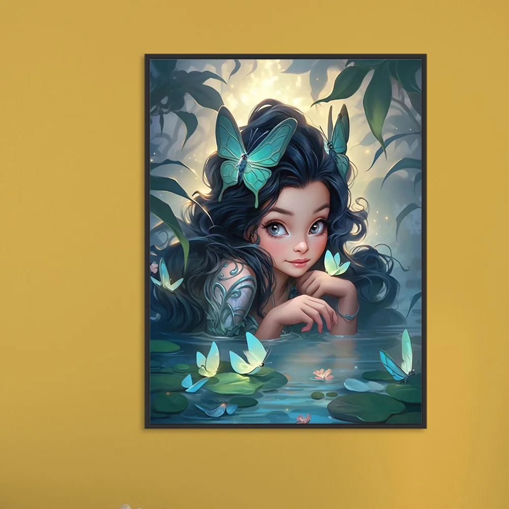 Diamond Painting - Full Round Drill - Elf Girl(Canvas|30*40cm)