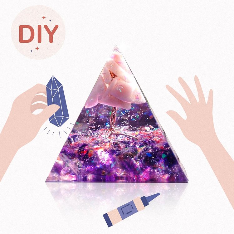 DIY🌟: Eternal Love Orgone Pyramid (Material package)