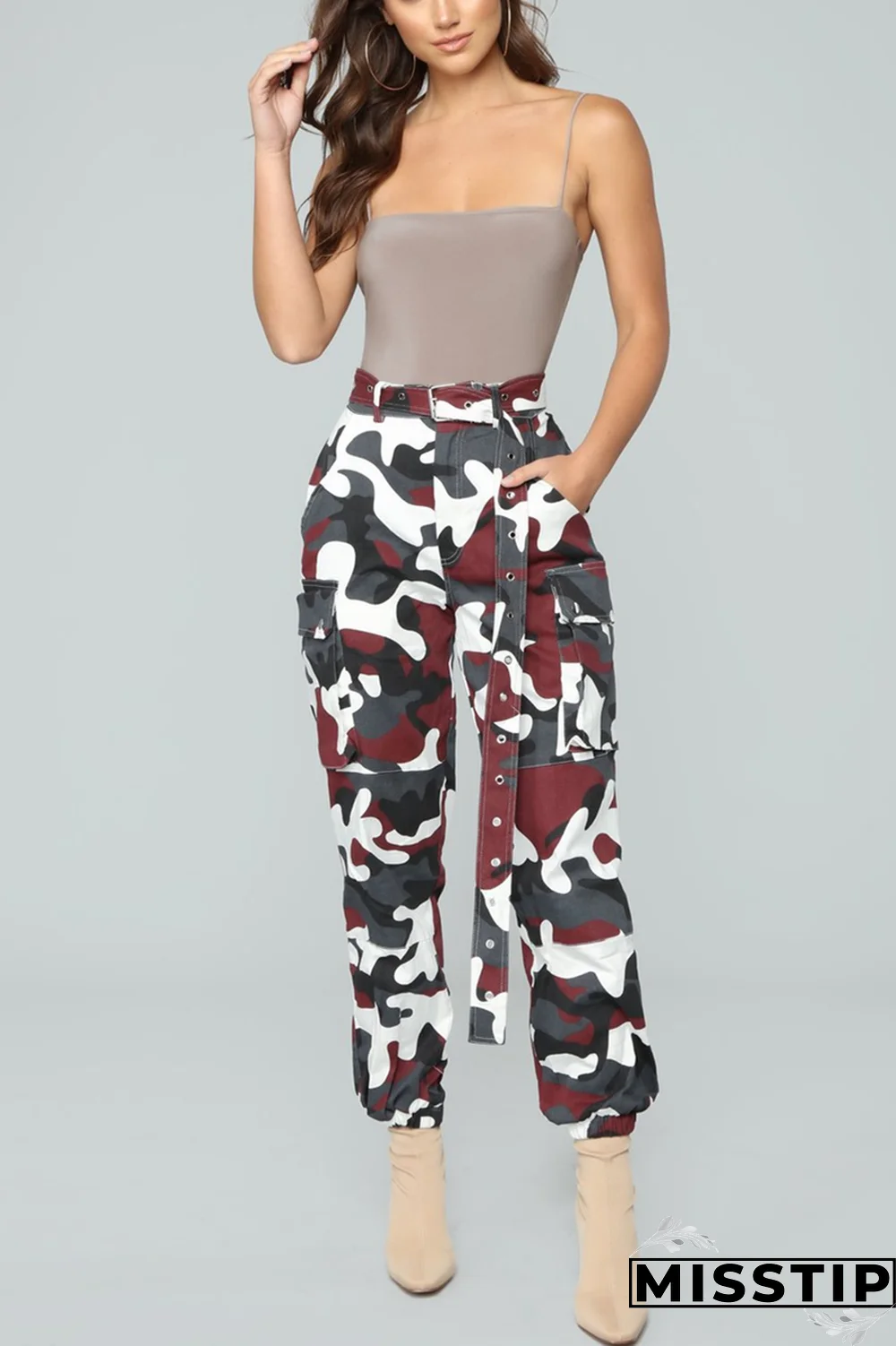 Yellow Zipper Fly Button Fly Mid Metal Zippered pencil Pants Pants