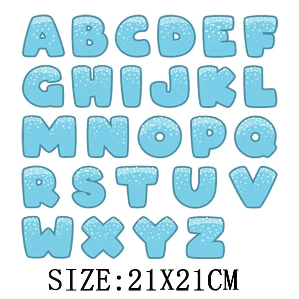 Beautiful Number Thermal Stickers On T-shirt Bag DIY Washable Patches Funny Design Iron On Transfers For Clothes Appliqued Decor