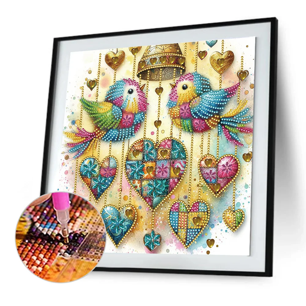 Diamond Painting - Partial Special Shaped Drill - Bird(Canvas|30*30cm)