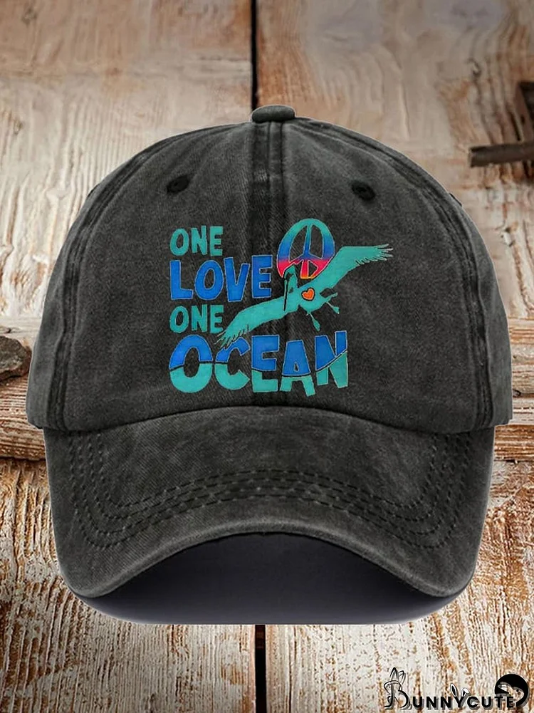 Unisex Rip Jimmy One Loove One Ocean Print Hat