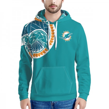 Men's Miami Dolphins Aqua Hoodie ZO9J