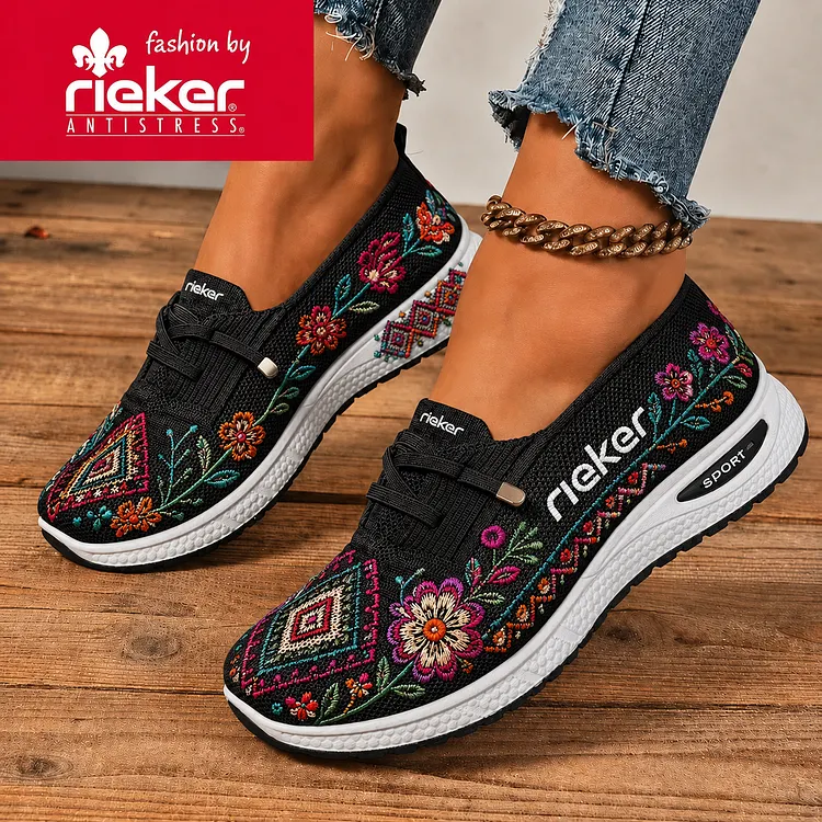 Lekkie sk&oacute;rzane sandały RIEKER&reg; 2026 w stylu vintage