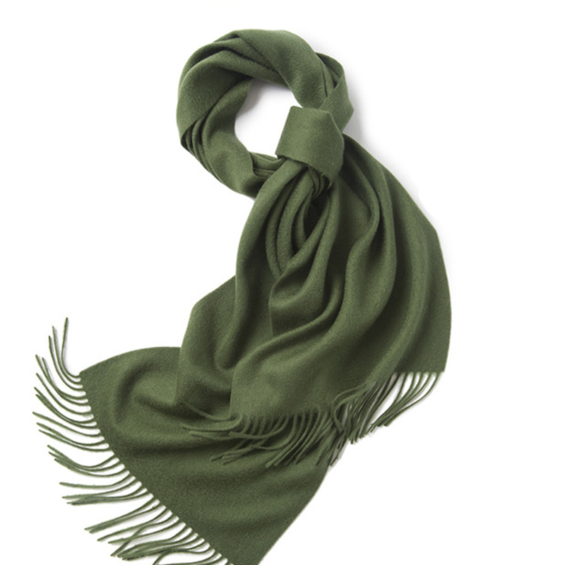 Unisex LambSwool Scarf Pure Color Winter Extra Length Scarf