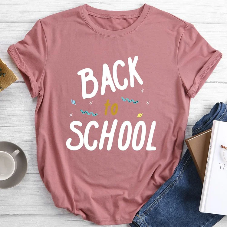 Back to School  Round Neck T-shirt