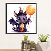 (40*40cm)Halloween Pterosaur - Full Round Drill Diamond Painting