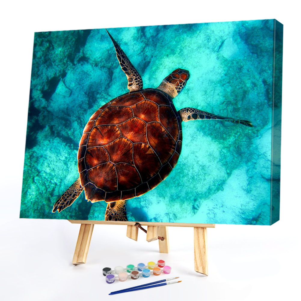 

30*40CM Paint By Numbers-Sea Turtle, 501 Original