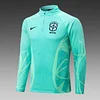 2022 Brazil Half-Pull Training Suit Light Green Football Shirt 1:1 Thai Quality Set