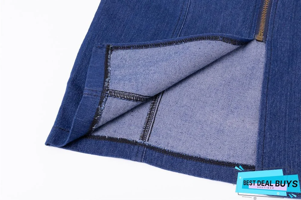 Women's Slim Denim Dress Casual Dresses