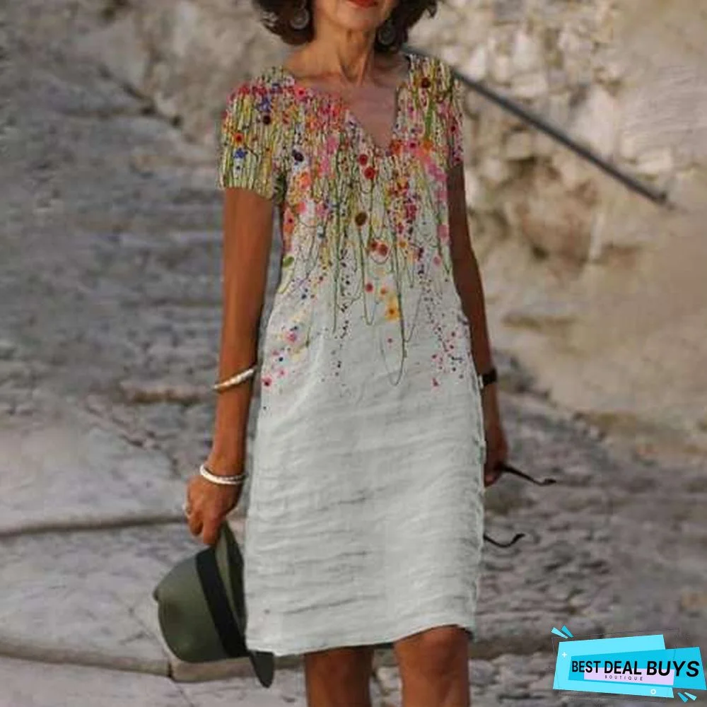 Individualized Fashion Loose Plus Size Dress