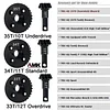 AMK TRX4 Overdrive Bevel Gear, 33T/12T Ring Gear Pinion Gear for 1/10 RC Car T-raxxas TRX4 TRX6 Bronco Chevrolet Sport Upgrade