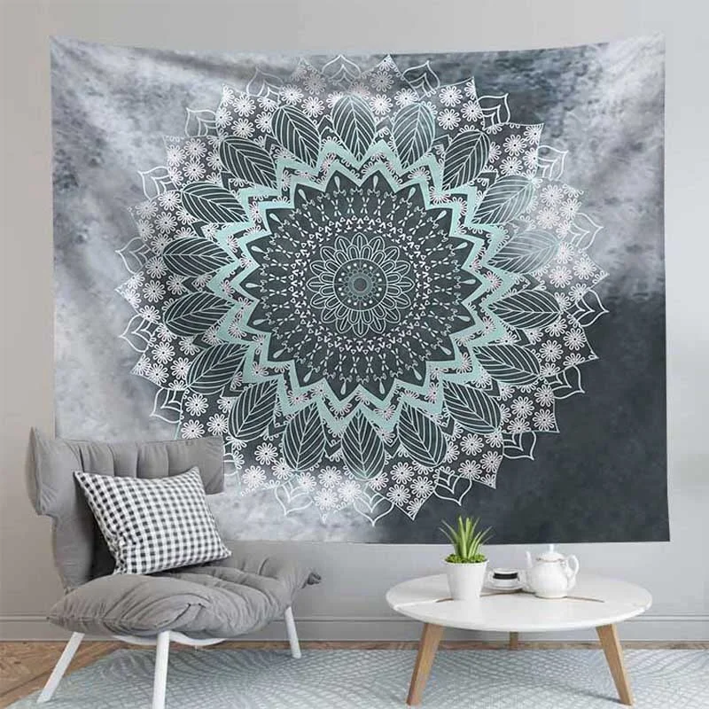 Indian Mandala Tapestry Wall Hanging Sandy Beach Throw Rug Blanket Camping Tent Travel Mattress Bohemian Sleeping Pad Tapestries