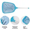 Pool Cleaning Nets Pole Leaf Skimmer Net With Short Pole Swimming Pool Cleaning Net Lightweight Deep-Water Pools Leaf Nets for Fine Debris in Inground/Above Ground