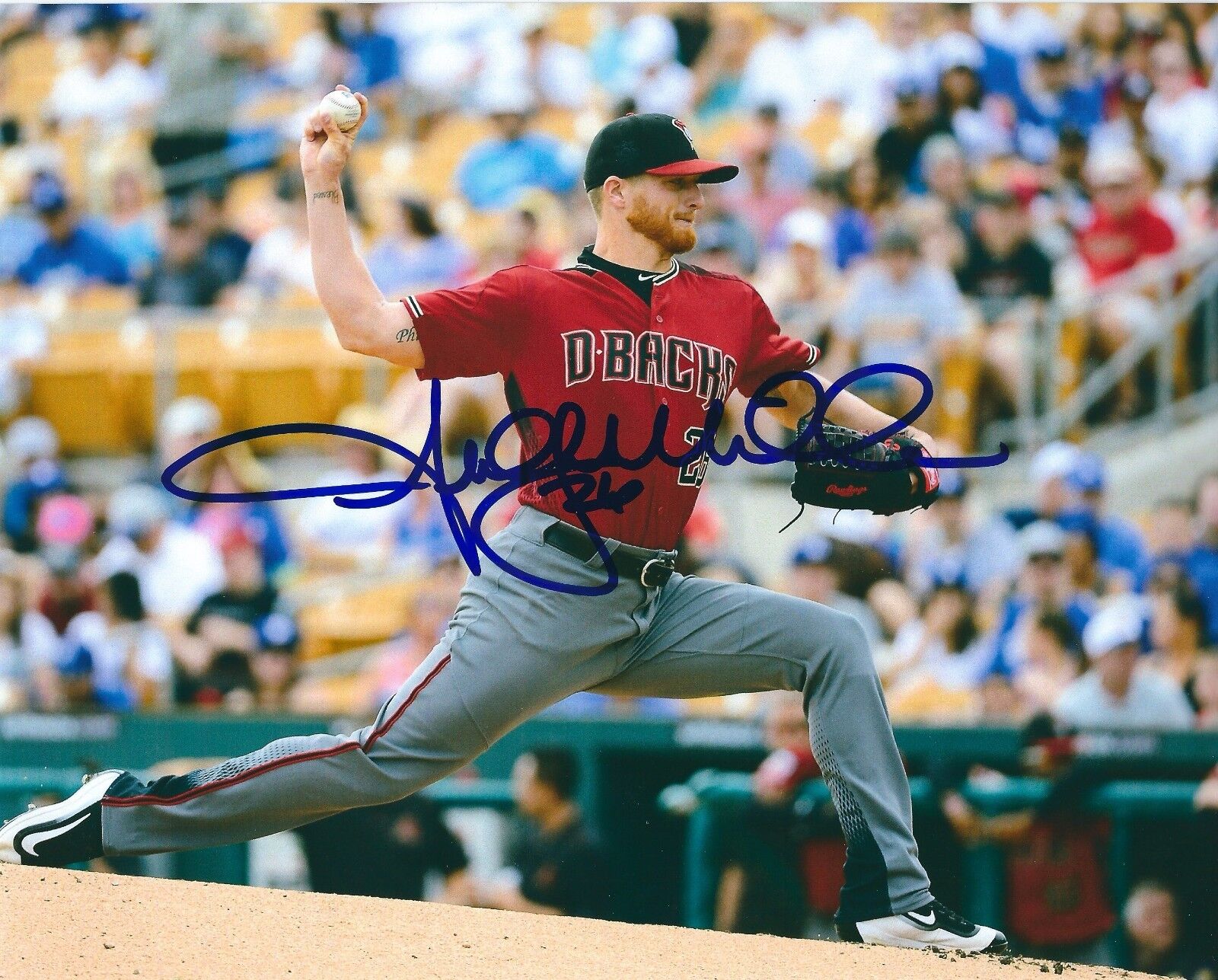 Autographed SHELBY MILLER Arizona Diamondbacks 8x10 Photo Poster painting w/ COA