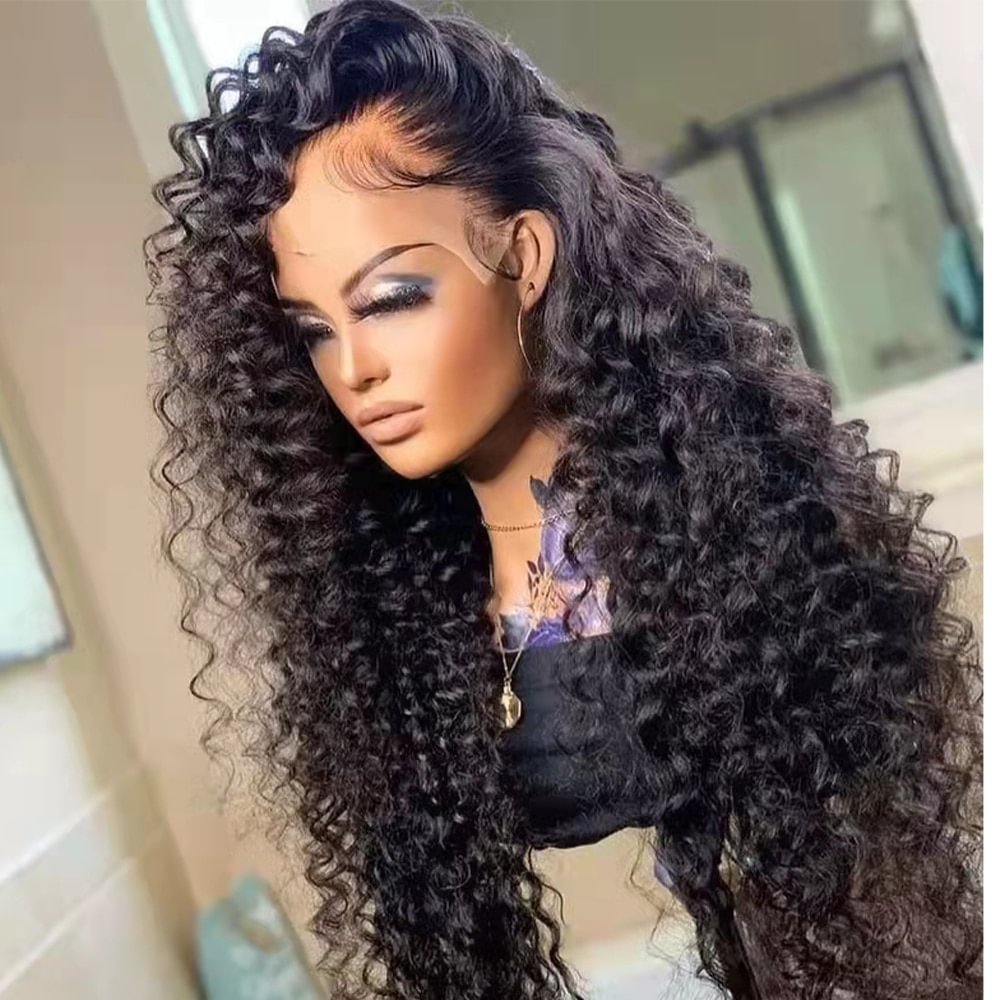30 34 Inch Loose Deep Wave HD Frontal Wigs for Women Curly Human Hair Brazilian 13x4 Wet And Wavy Water Wave Full Lace Front Wig US Mall Lifes