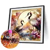 Crane Glass Painting-Full Round Diamond Painting 40*40CM