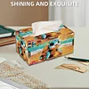Diamond Painting Tissue Box Kits Decorative Rhinestone Craft Kit (Beach Turtle)