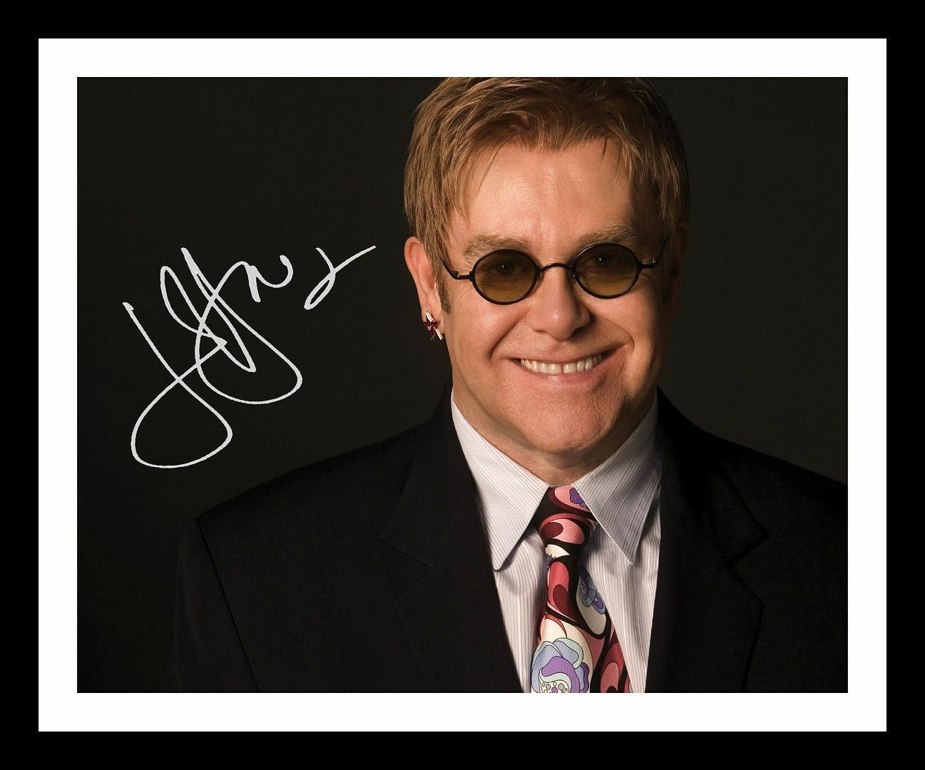 Elton John Autograph Signed & Framed Photo Poster painting