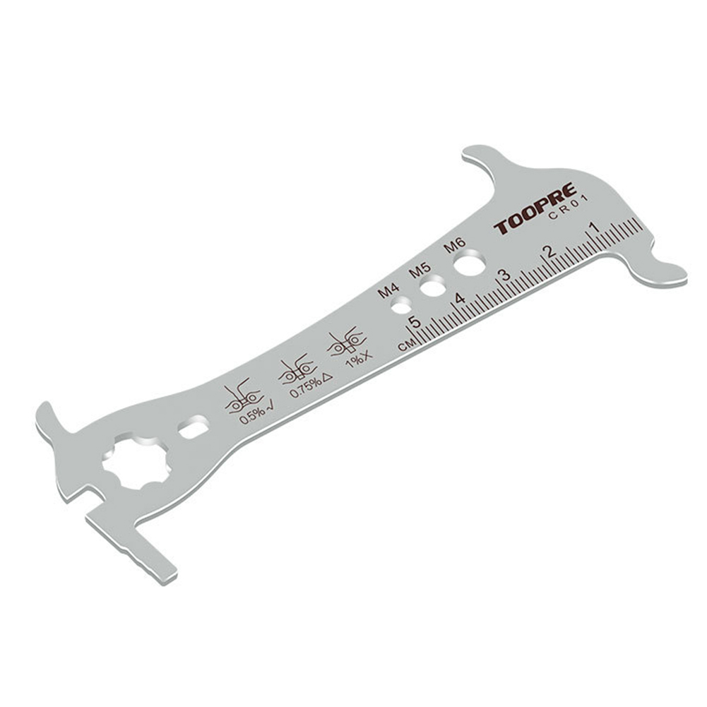 

TOOPRE Bicycle Chain Checker Mountain MTB Bike Chains Gauge Measuring Ruler, Marked, 501 Original