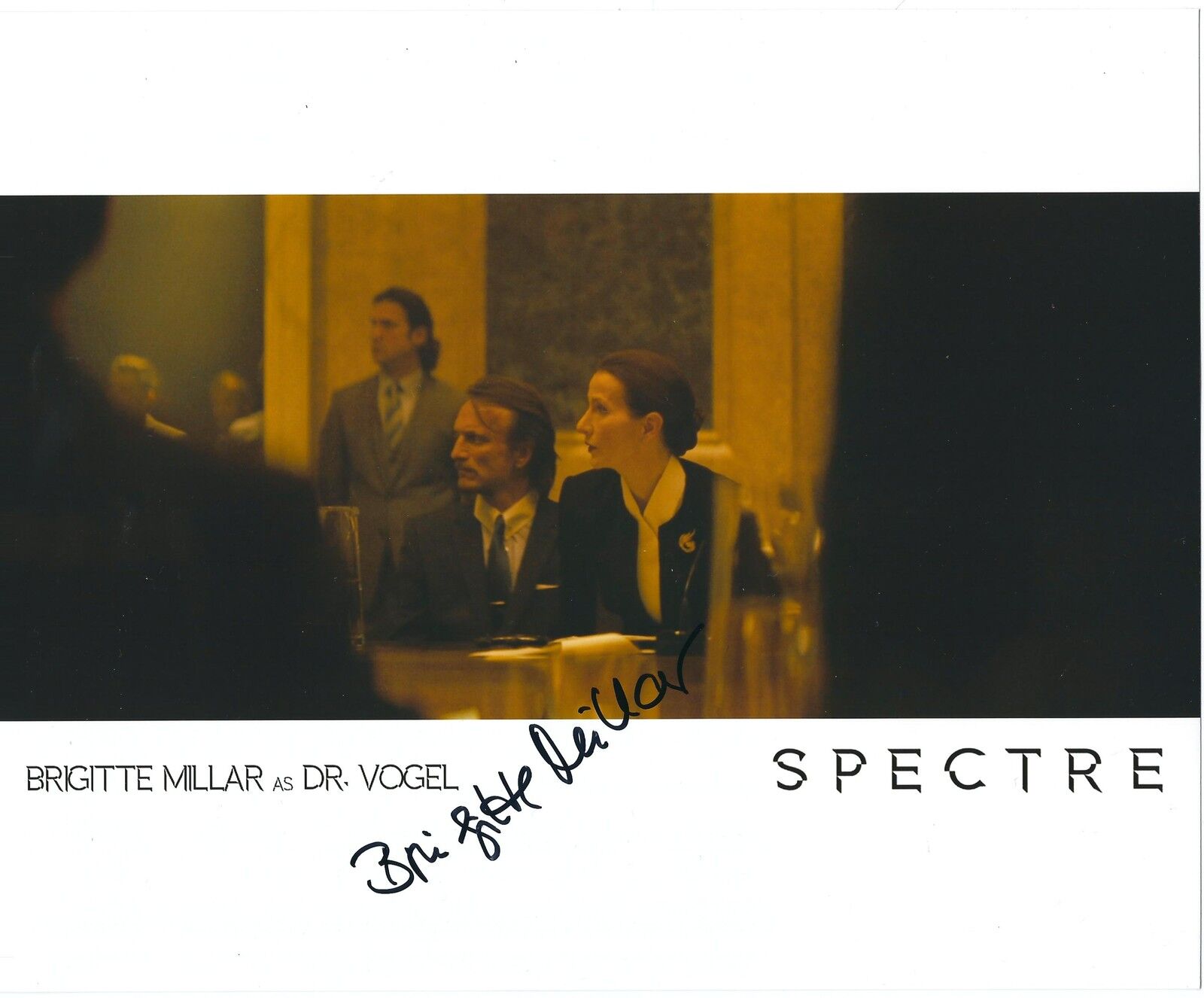 BRIGITTE MILLAR SIGNED 8x10 SPECTRE JAMES BOND 007 Photo Poster painting - UACC RD AUTOGRAPH