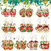 10 Pairs Christmas Cup Diamond Painting Jewel （Double-Sided)