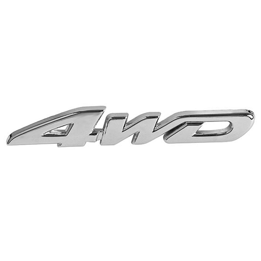 

3D Chrome Metal 4WD Car Auto Tailgate Sticker Trunk Lid Emblem Badge Decal, 501 Original