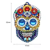4pcs Diamond Painting Skull Ornament Keychain