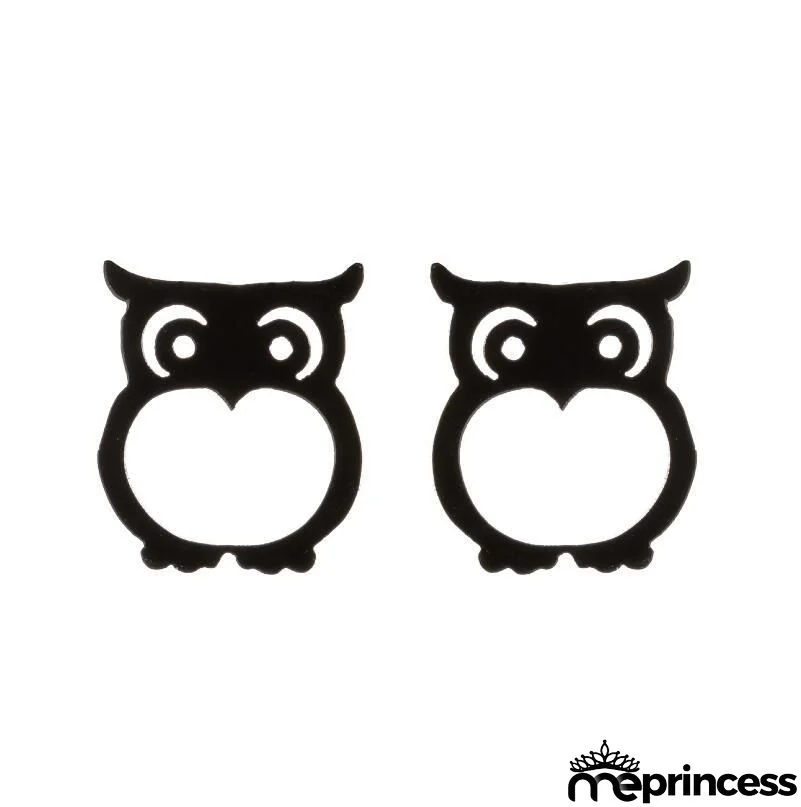 Women Fashion Hollow Eagle Owl Snake Dolphin Bee Giraffe Elephant Dog Cat Rabbit Fish Bird Penguim Stainless Steel Stud Earrings