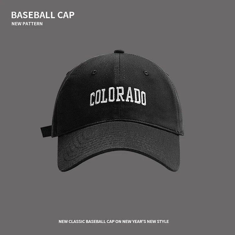 ADD Baseball Cap Spring Summer Solid Sun Hat Letters Embroidered Men Women Teens Cotton Snapback Caps Hip Hop Fishing Hats