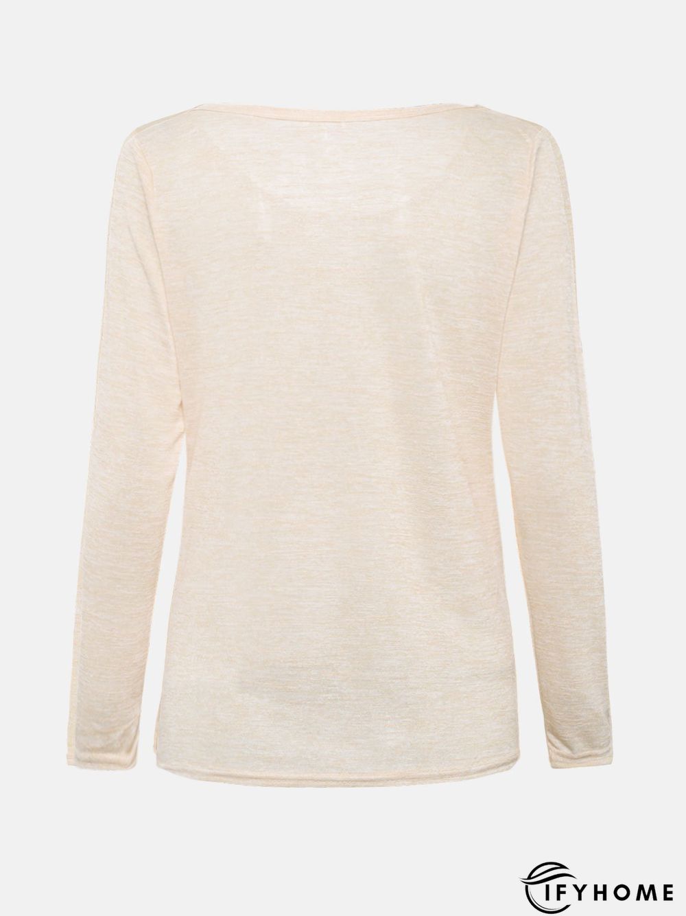 Long Sleeve Crew Neck Cotton T-shirt | IFYHOME