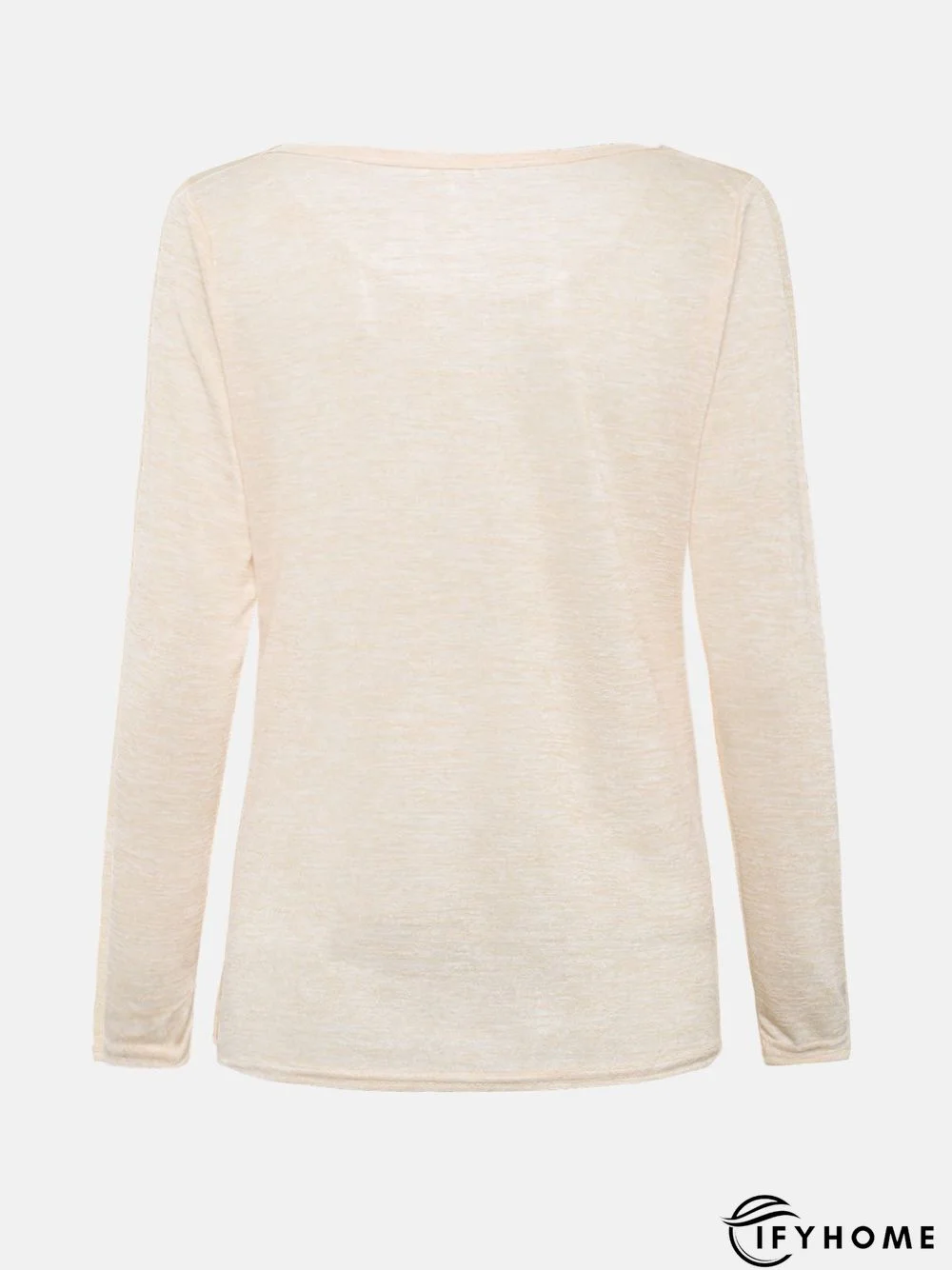 Long Sleeve Crew Neck Cotton T-shirt | IFYHOME