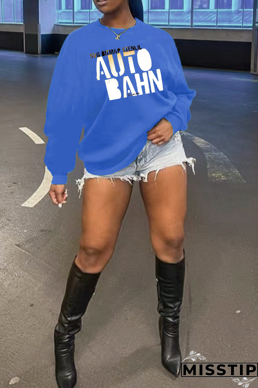 Grey Casual Print Patchwork O Neck Tops