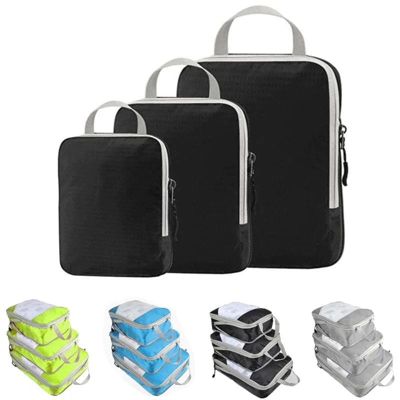 TravelBacker™ - The Compressible Travel Luggage Packing Cube Set