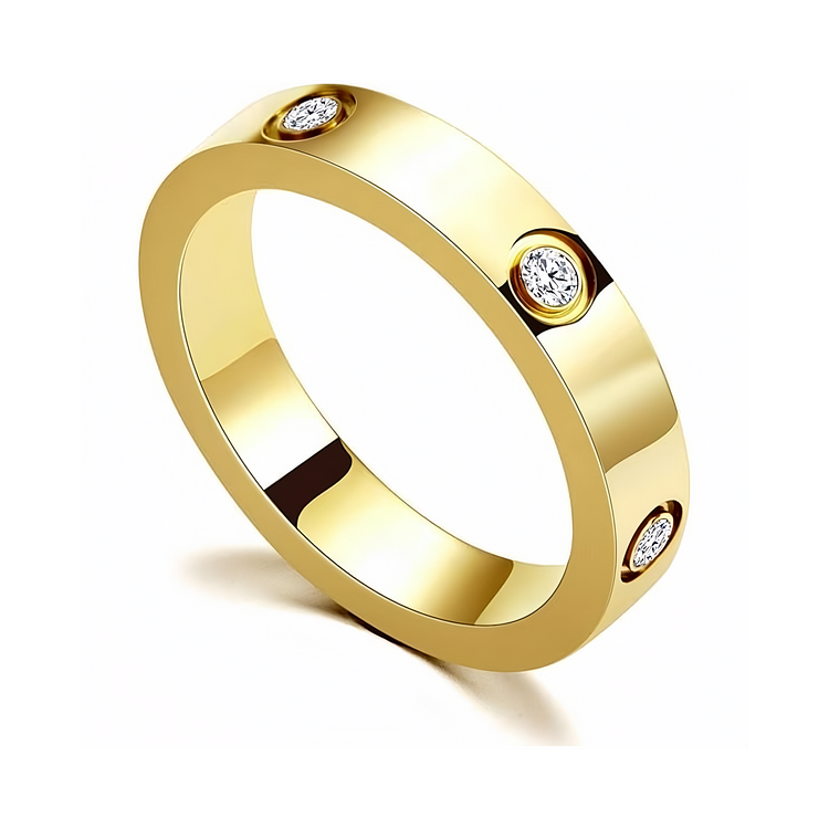 Cubic Zirconia Studded Band Rings