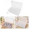 60Round Bottles No Insert Diamond Painting Containers Multi Purpose Portable Plastic Case Box with Stickers & Compartments Arts Crafts Storage Bottle for Hardware Rhinestone (60pcs-no)