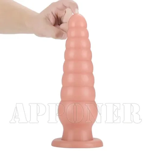 pornhint Pornhint 26CM Huge Overlength Anus Plug Butt bead Soft Silicone Dildo G-spot Clit Sex Toy