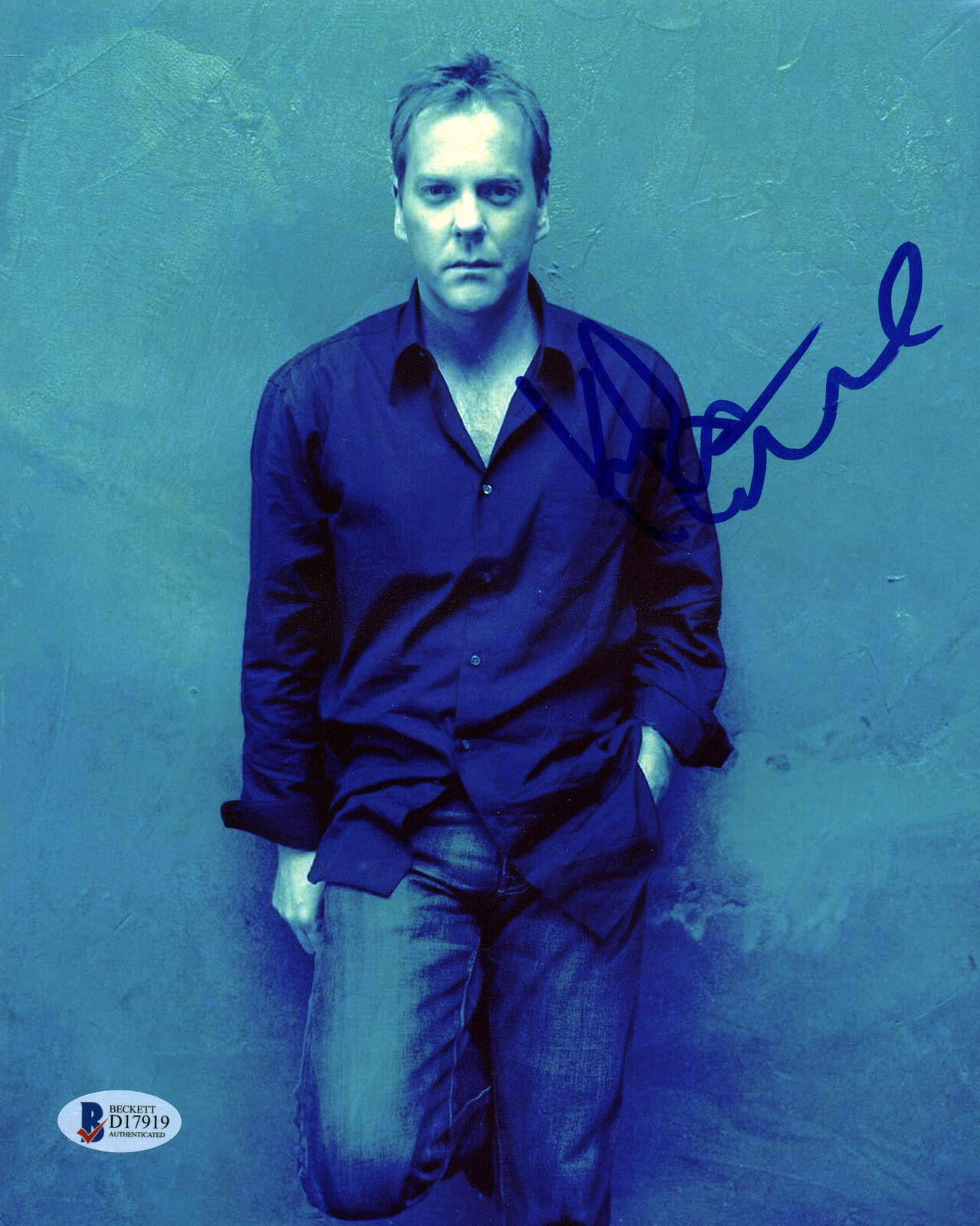 Kiefer Sutherland 24 Authentic Signed 8x10 Photo Poster painting Autographed BAS #D17919