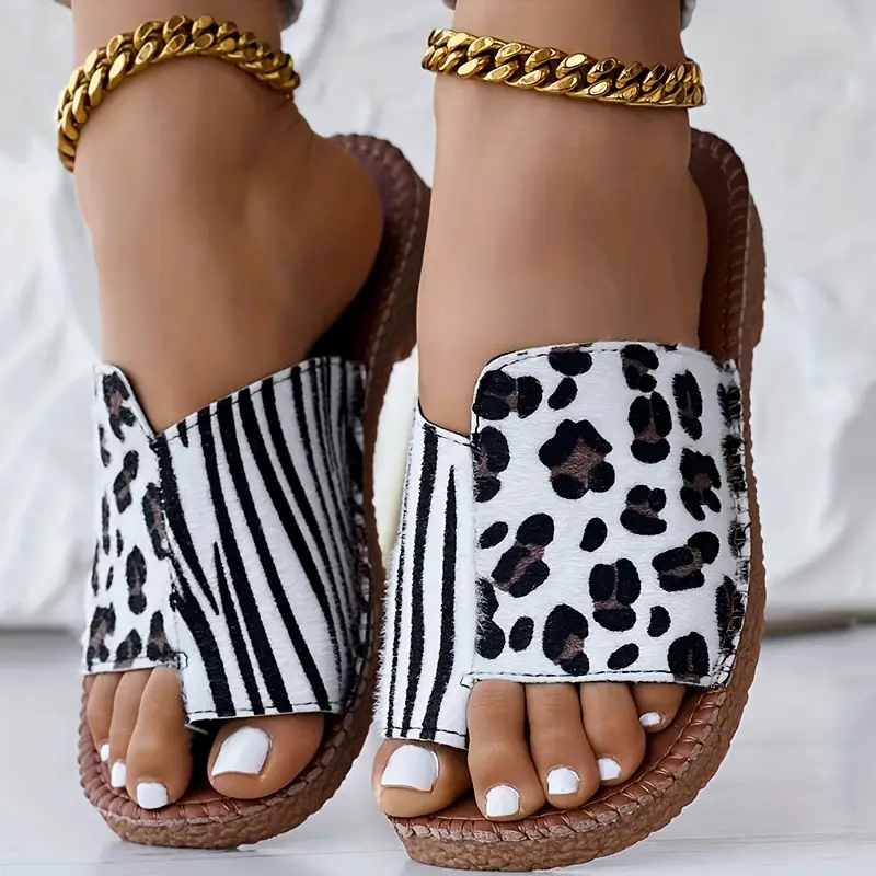 Elegancki poślizg damski na sandałach